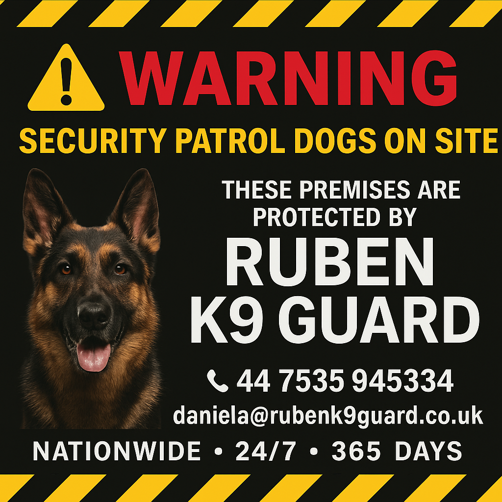 RubenK9Guard Professional K9 Security Services UK - Dog Handler Team